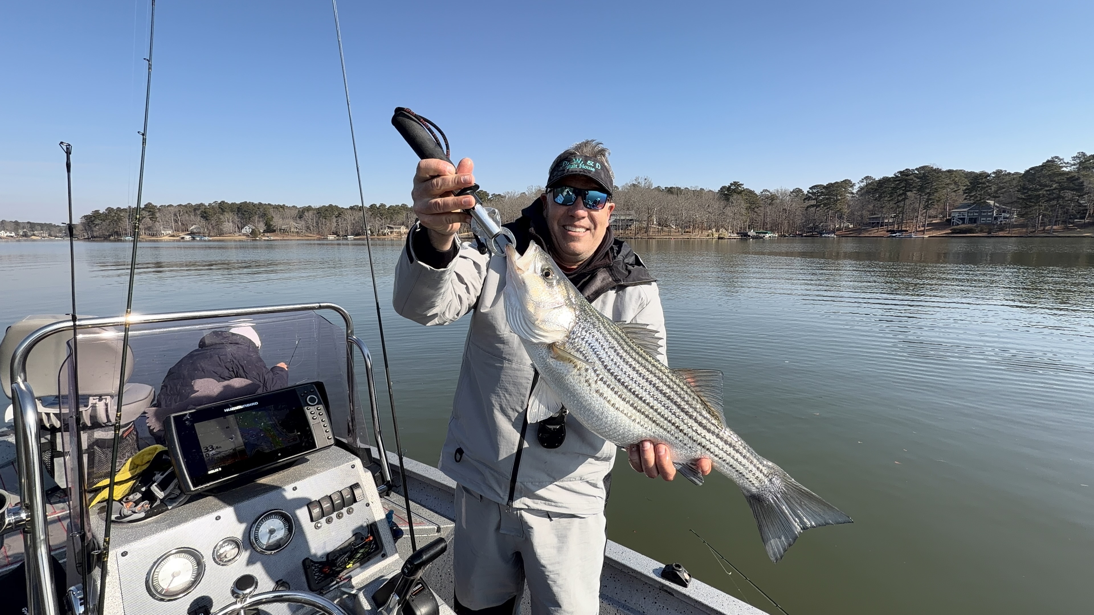 Dr. Bringolf with giant Striped Bass